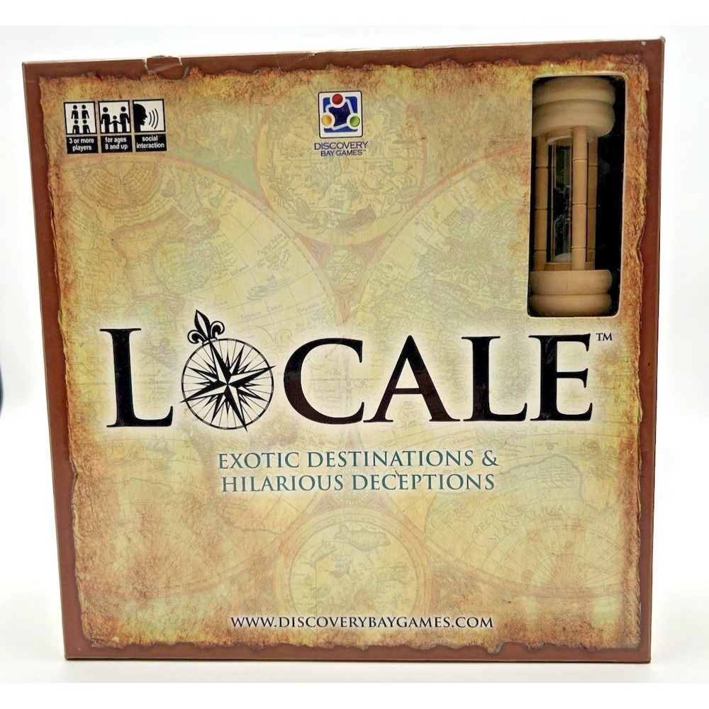 Locale Board Game Exotic Destinations Hilarious Deceptions 2011